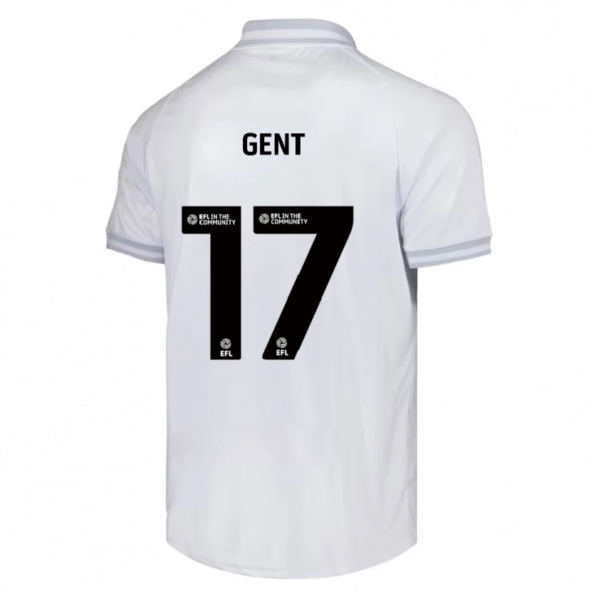 Danxen Mujer Camiseta Georgie Gent #17 Blanco Gris Negro 2ª Equipación 2025/26 La Camisa