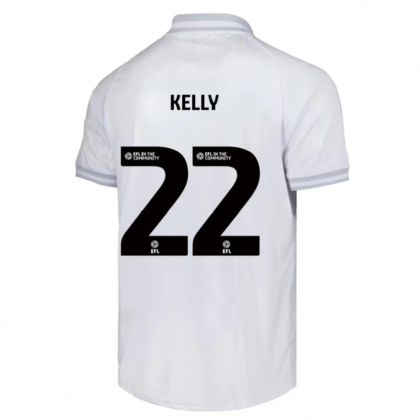 Danxen Mujer Camiseta Patrick Kelly #22 Blanco Gris Negro 2ª Equipación 2025/26 La Camisa
