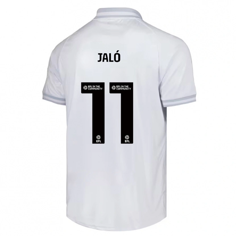 Danxen Mujer Camiseta Fábio Jaló #11 Blanco Gris Negro 2ª Equipación 2025/26 La Camisa