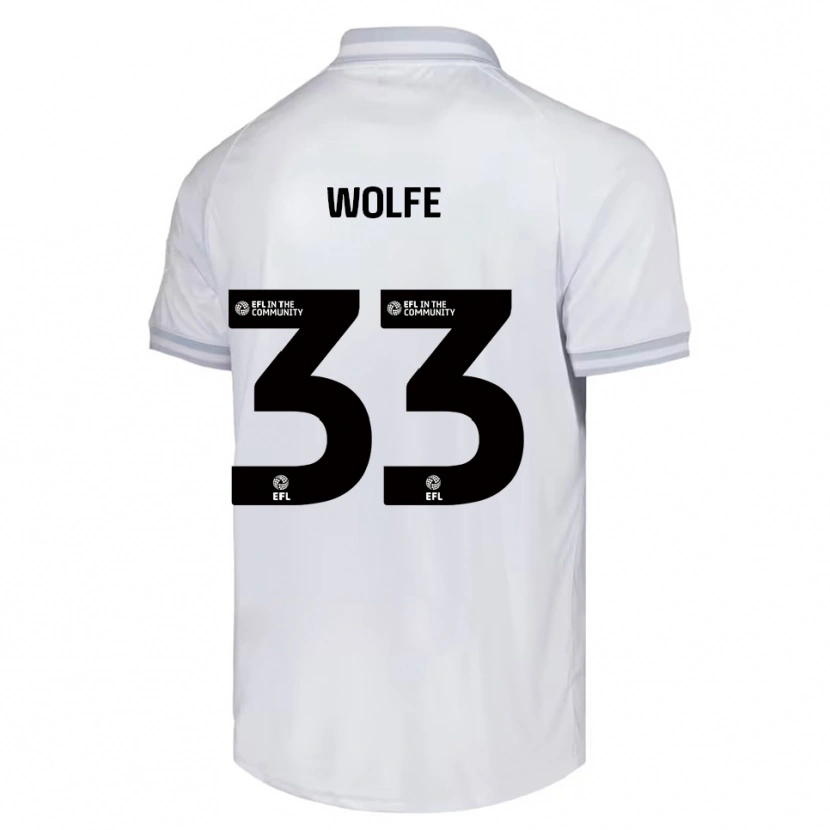 Danxen Mujer Camiseta Matty Wolfe #33 Blanco Gris Negro 2ª Equipación 2025/26 La Camisa