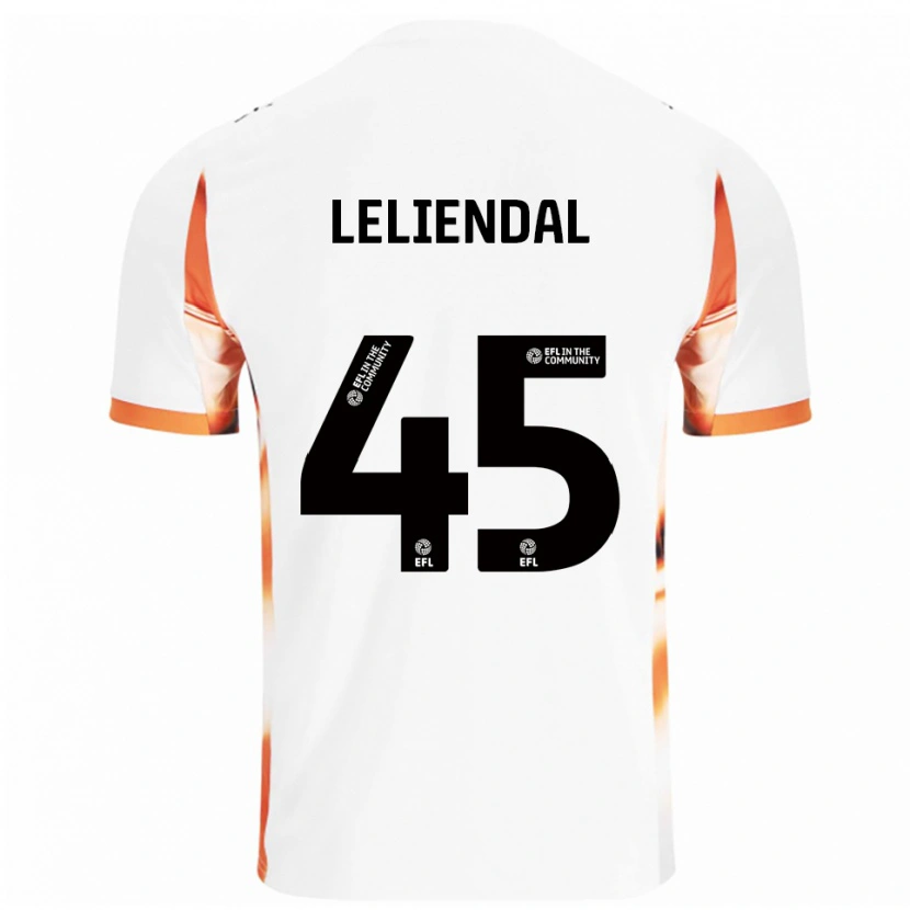 Danxen Mujer Camiseta Ky-Mani Leliendal #45 Blanco Naranja Negro 2ª Equipación 2025/26 La Camisa