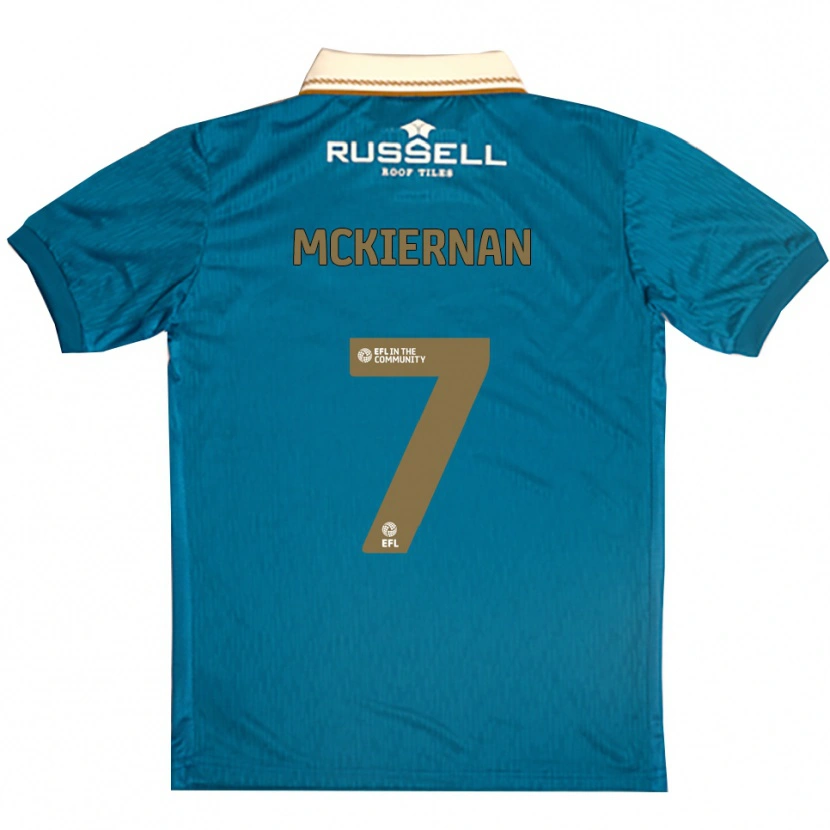 Danxen Mujer Camiseta Jj Mckiernan #7 Celeste Blanco 2ª Equipación 2025/26 La Camisa