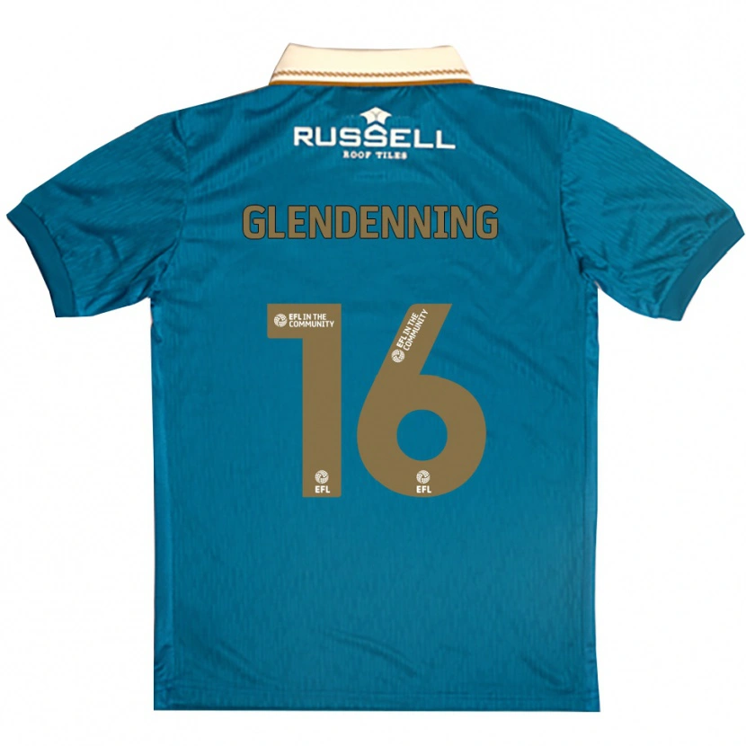 Danxen Mujer Camiseta Cloe Glendenning #16 Celeste Blanco 2ª Equipación 2025/26 La Camisa