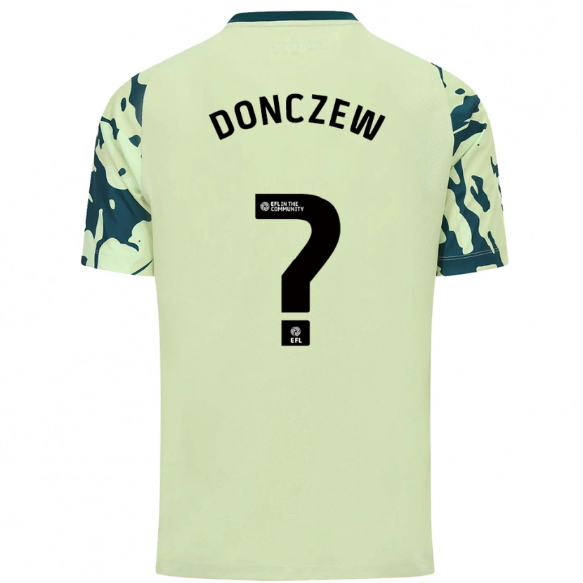 Danxen Mujer Camiseta Axel Donczew #0 Verde Oscuro 2ª Equipación 2025/26 La Camisa