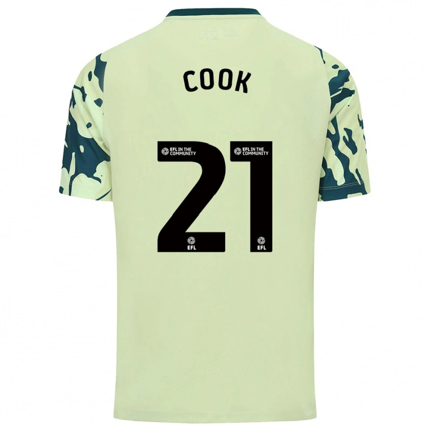 Danxen Mujer Camiseta Mikayla Cook #21 Verde Oscuro 2ª Equipación 2025/26 La Camisa