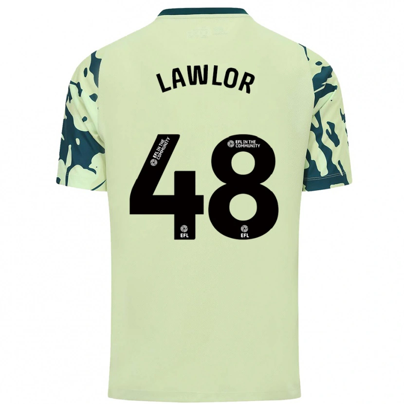 Danxen Mujer Camiseta Dylan Lawlor #48 Verde Oscuro 2ª Equipación 2025/26 La Camisa