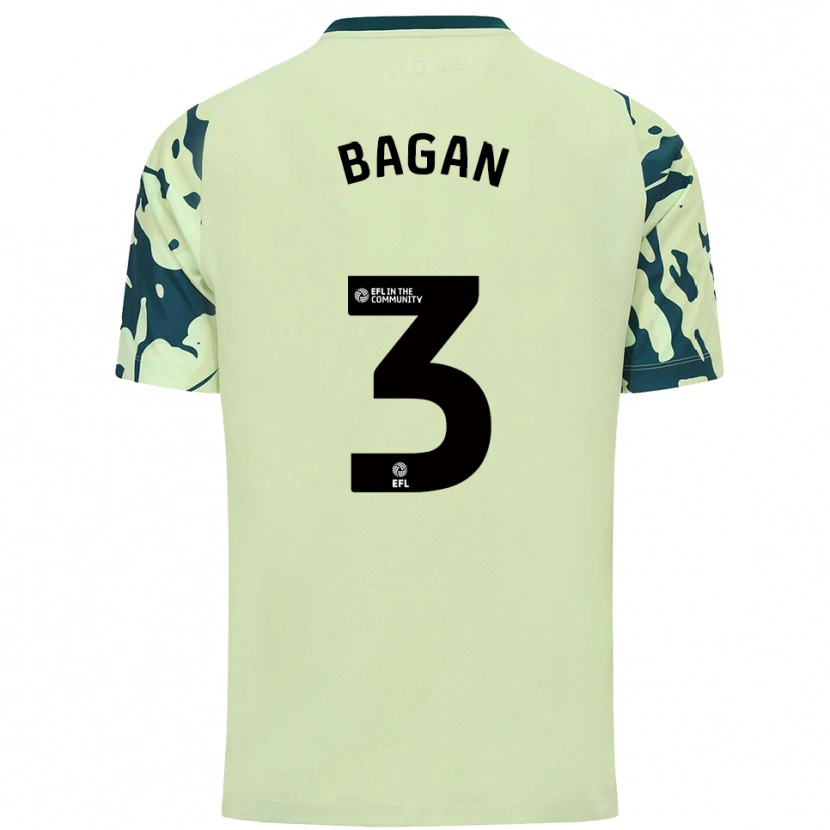 Danxen Mujer Camiseta Joel Bagan #3 Verde Oscuro 2ª Equipación 2025/26 La Camisa