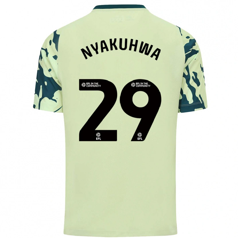 Danxen Mujer Camiseta Tanatswa Nyakuhwa #29 Verde Oscuro 2ª Equipación 2025/26 La Camisa