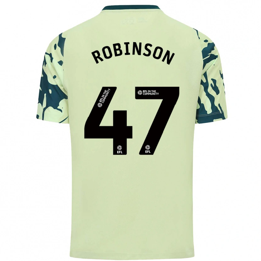 Danxen Mujer Camiseta Callum Robinson #47 Verde Oscuro 2ª Equipación 2025/26 La Camisa