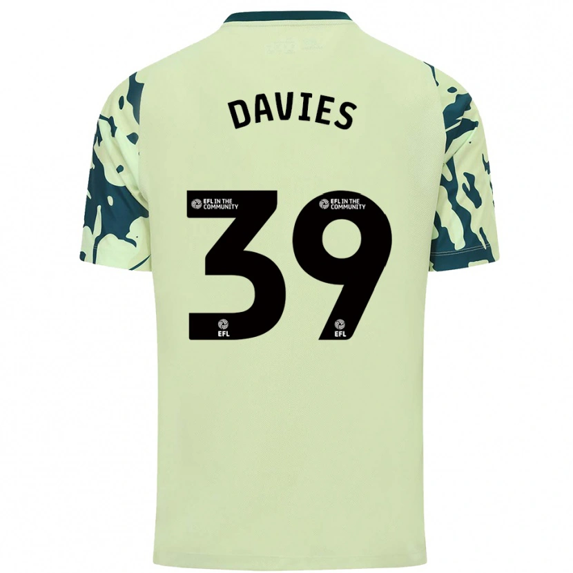 Danxen Mujer Camiseta Isaak Davies #39 Verde Oscuro 2ª Equipación 2025/26 La Camisa