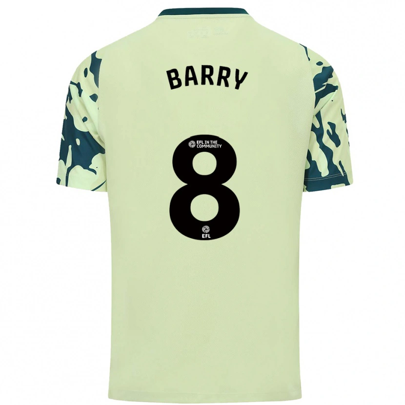 Danxen Mujer Camiseta Fiona Barry #8 Verde Oscuro 2ª Equipación 2025/26 La Camisa