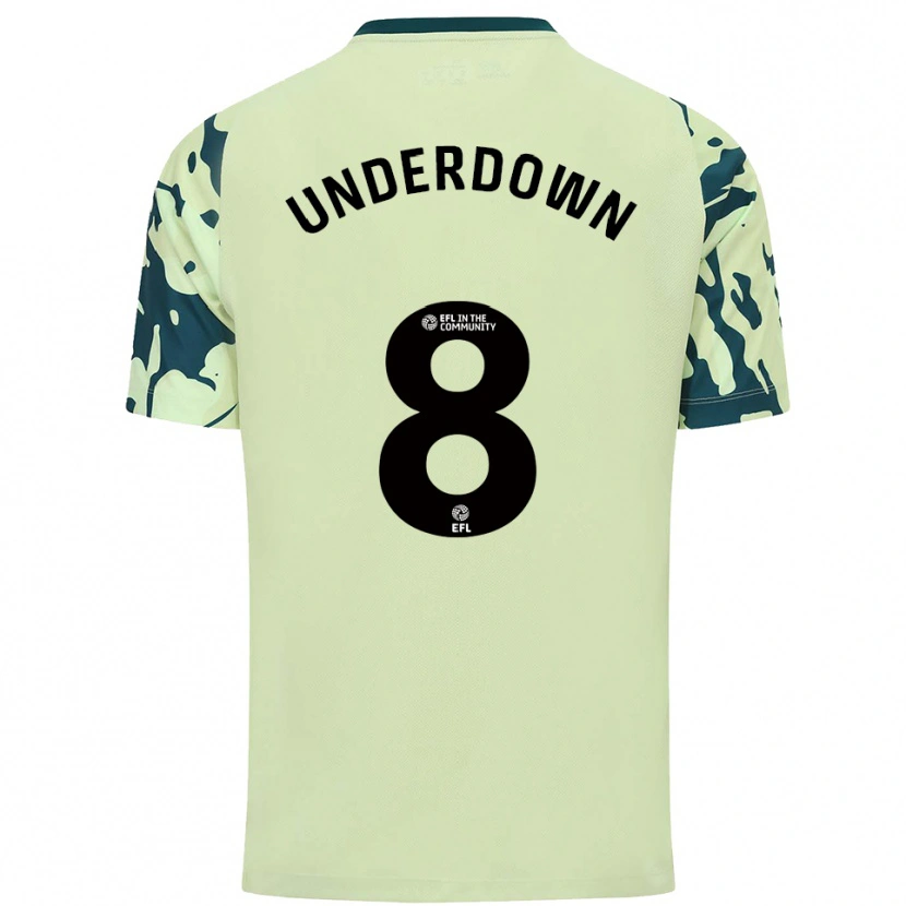 Danxen Mujer Camiseta Kanisha Underdown #8 Verde Oscuro 2ª Equipación 2025/26 La Camisa