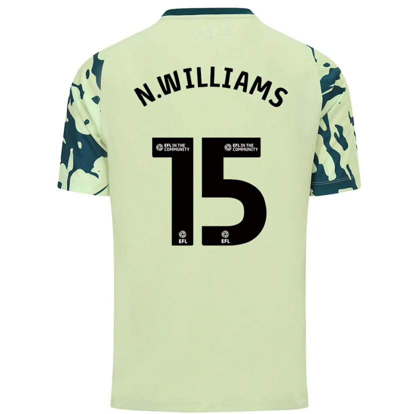 Danxen Mujer Camiseta Noah Williams #15 Verde Oscuro 2ª Equipación 2025/26 La Camisa