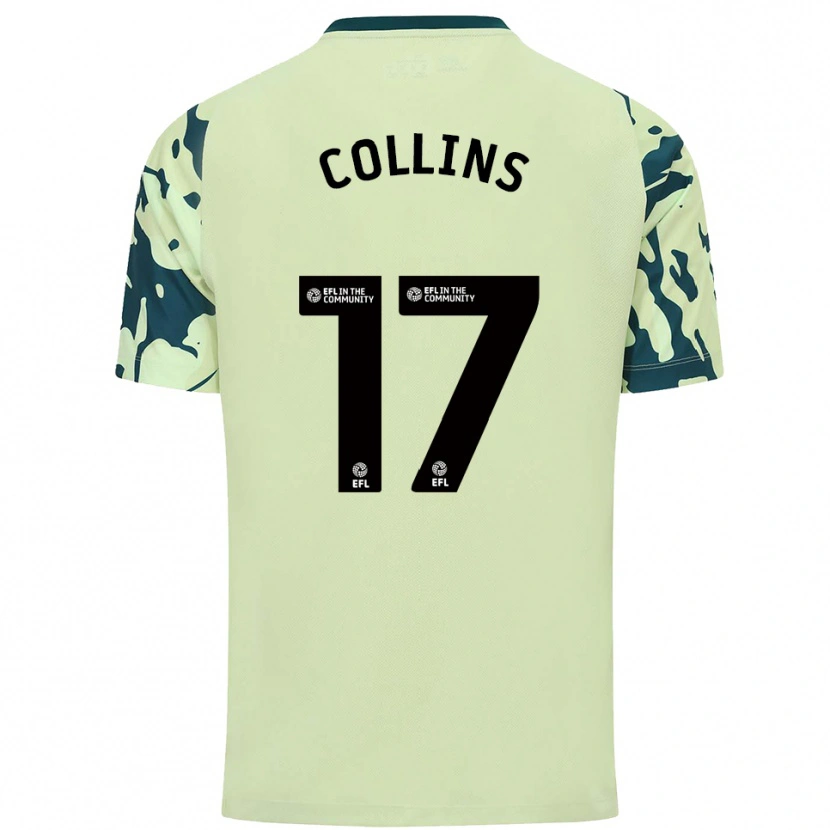 Danxen Mujer Camiseta Jamilu Collins #17 Verde Oscuro 2ª Equipación 2025/26 La Camisa