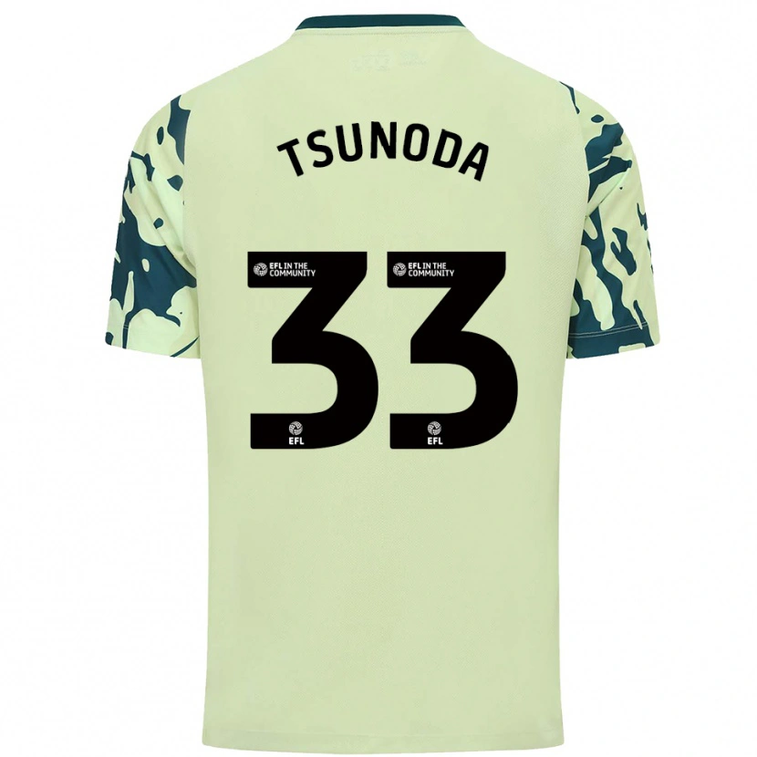 Danxen Mujer Camiseta Ryotaro Tsunoda #33 Verde Oscuro 2ª Equipación 2025/26 La Camisa