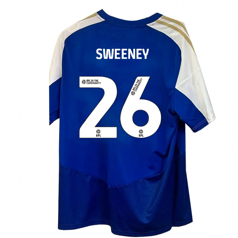 Danxen Mujer Camiseta Pierce Sweeney #26 Azul Blanco Dorado 2ª Equipación 2025/26 La Camisa