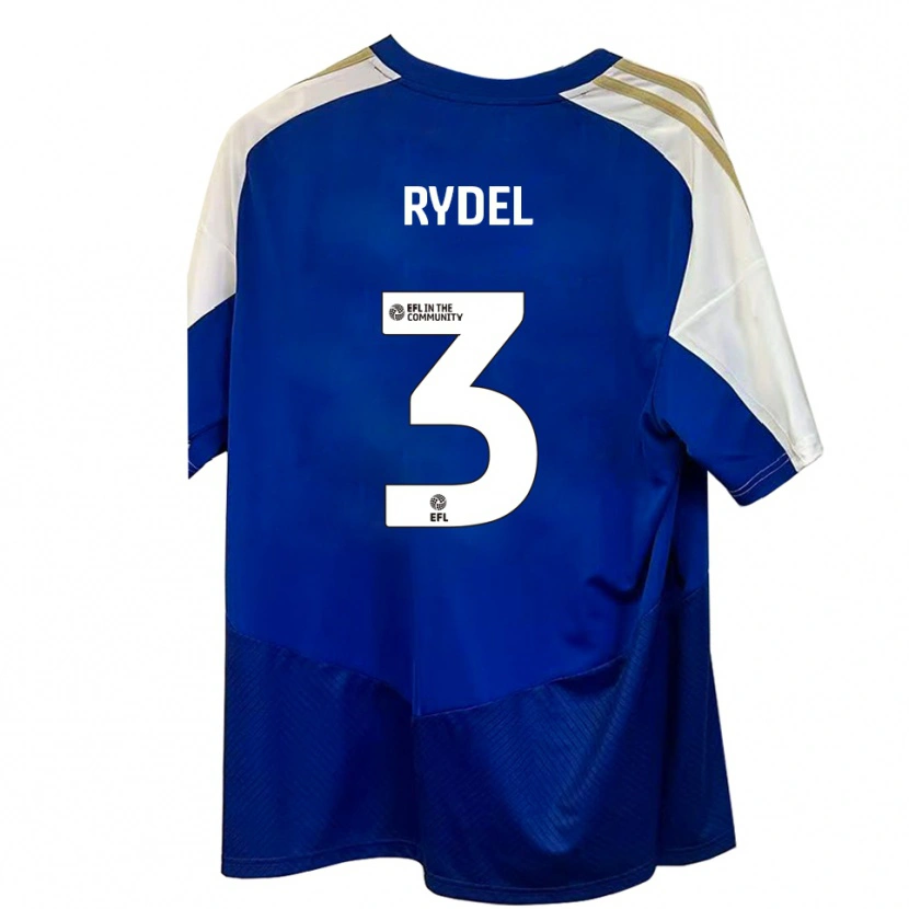 Danxen Mujer Camiseta Ryan Rydel #3 Azul Blanco Dorado 2ª Equipación 2025/26 La Camisa