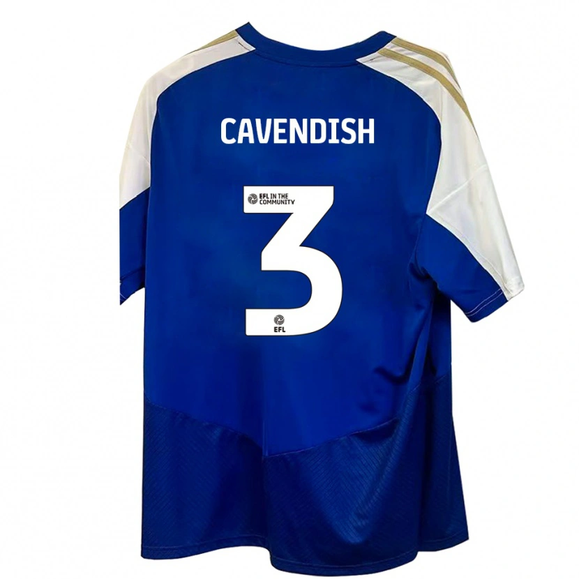 Danxen Mujer Camiseta Jacca Cavendish #3 Azul Blanco Dorado 2ª Equipación 2025/26 La Camisa