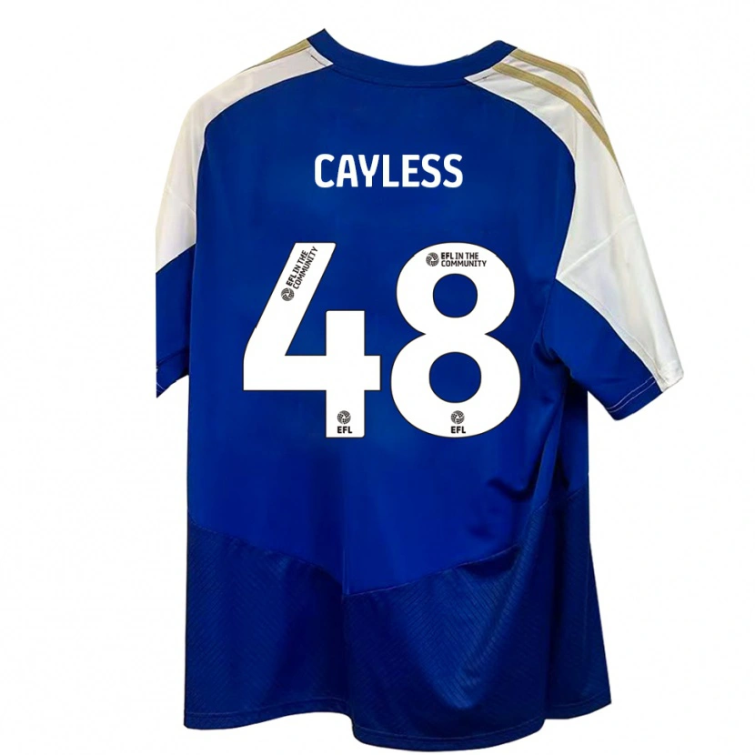 Danxen Mujer Camiseta Louie Cayless #48 Azul Blanco Dorado 2ª Equipación 2025/26 La Camisa