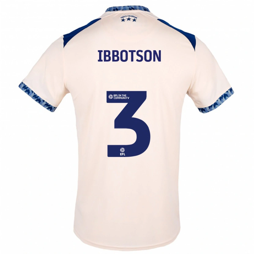 Danxen Mujer Camiseta Beth Ibbotson #3 Blanco Hueso Azul Marino 2ª Equipación 2025/26 La Camisa