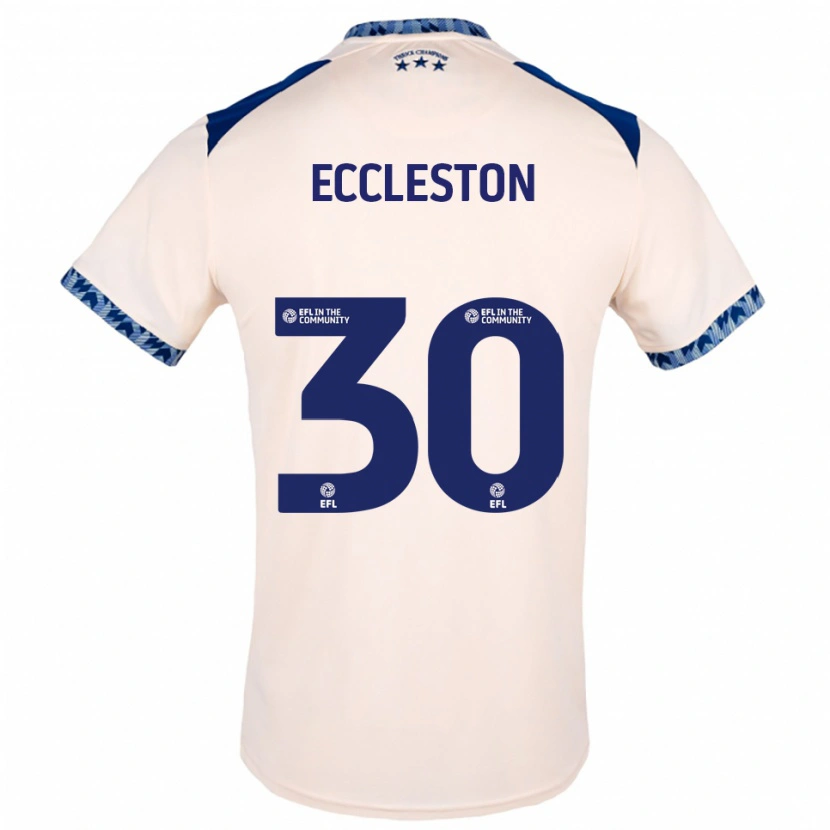 Danxen Mujer Camiseta Neo Eccleston #30 Blanco Hueso Azul Marino 2ª Equipación 2025/26 La Camisa