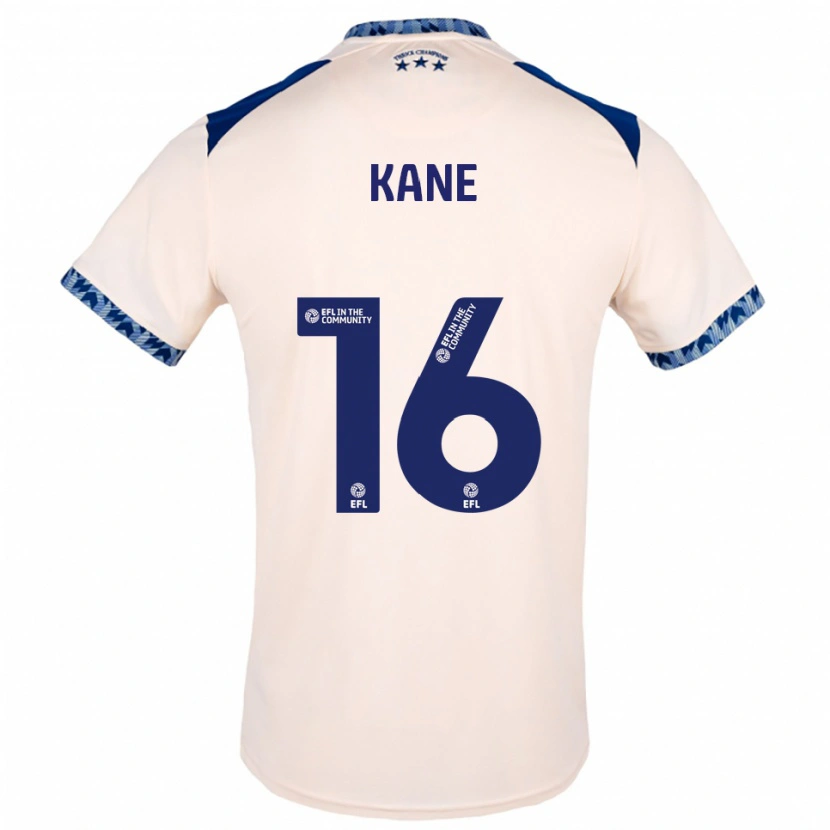 Danxen Mujer Camiseta Herbie Kane #16 Blanco Hueso Azul Marino 2ª Equipación 2025/26 La Camisa