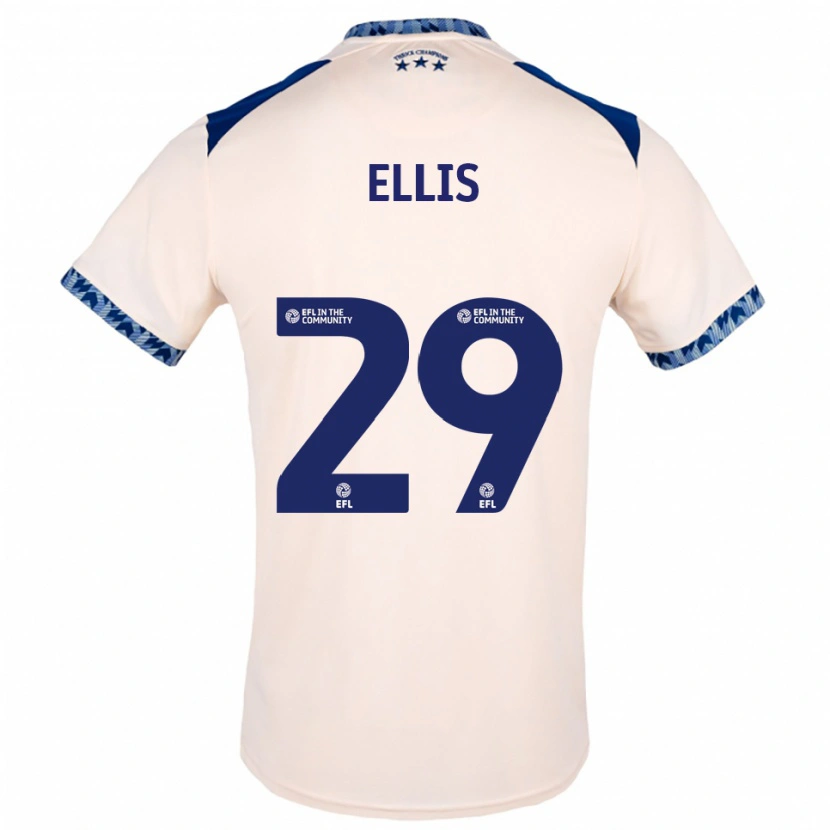 Danxen Mujer Camiseta Molly Ellis #29 Blanco Hueso Azul Marino 2ª Equipación 2025/26 La Camisa