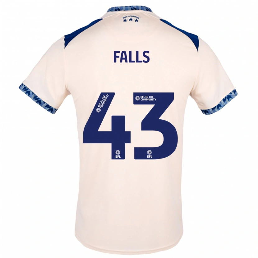 Danxen Mujer Camiseta Conor Falls #43 Blanco Hueso Azul Marino 2ª Equipación 2025/26 La Camisa