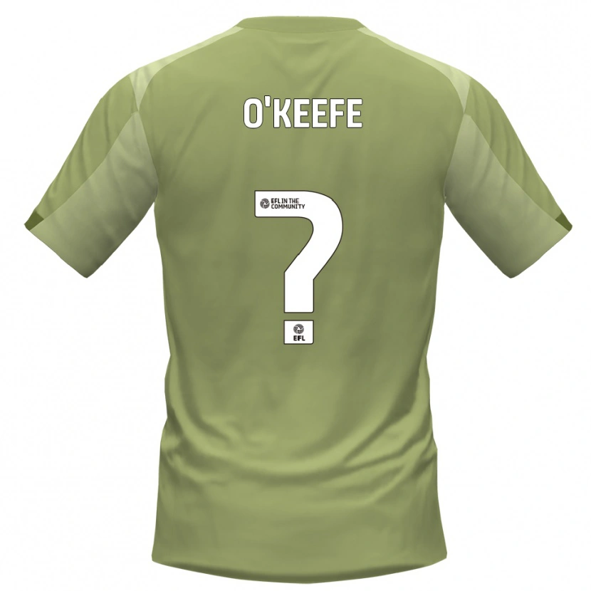 Danxen Mujer Camiseta Zak O'keefe #0 Salvia Champán 2ª Equipación 2025/26 La Camisa