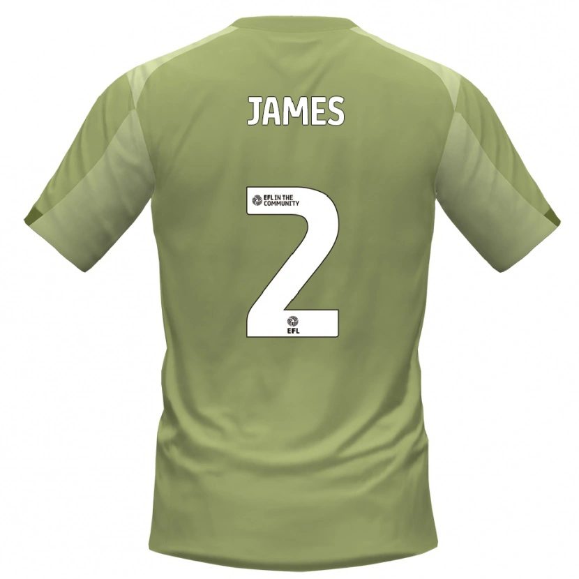 Danxen Mujer Camiseta Tom James #2 Salvia Champán 2ª Equipación 2025/26 La Camisa