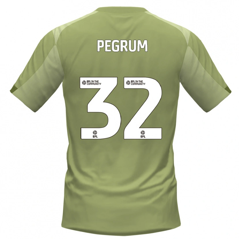 Danxen Mujer Camiseta Charlie Pegrum #32 Salvia Champán 2ª Equipación 2025/26 La Camisa