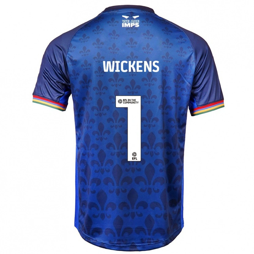 Danxen Mujer Camiseta George Wickens #1 Azul Azul Marino 2ª Equipación 2025/26 La Camisa