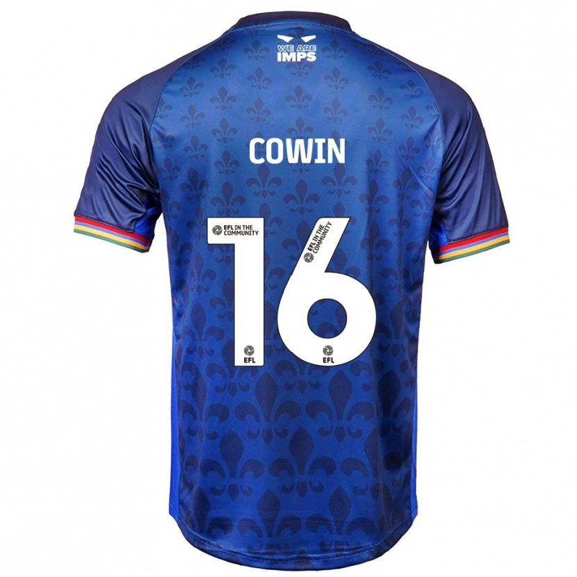 Danxen Mujer Camiseta William Cowin #16 Azul Azul Marino 2ª Equipación 2025/26 La Camisa