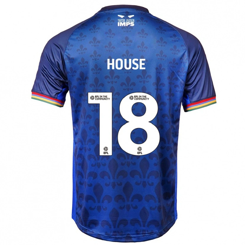 Danxen Mujer Camiseta Ben House #18 Azul Azul Marino 2ª Equipación 2025/26 La Camisa