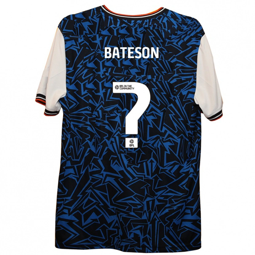 Danxen Mujer Camiseta Jack Bateson #0 Azul Negro Blanco 2ª Equipación 2025/26 La Camisa