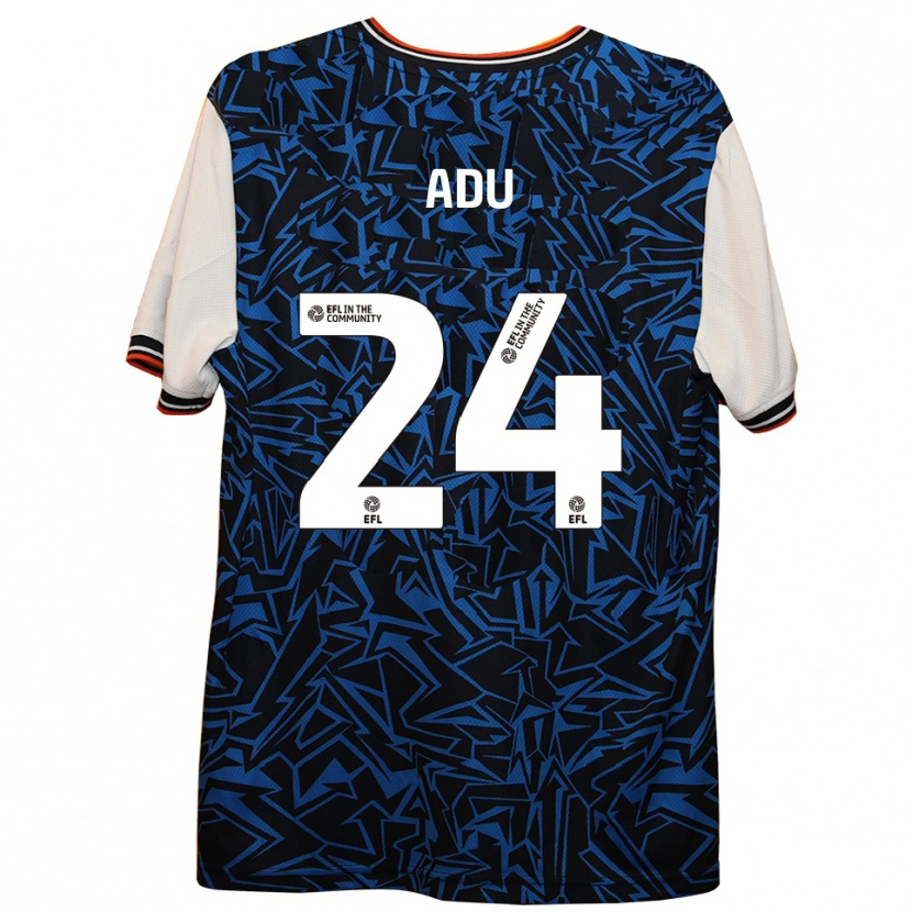 Danxen Mujer Camiseta Bridget Adu #24 Azul Negro Blanco 2ª Equipación 2025/26 La Camisa