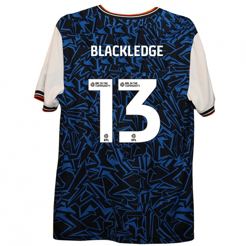 Danxen Mujer Camiseta Henry Blackledge #13 Azul Negro Blanco 2ª Equipación 2025/26 La Camisa