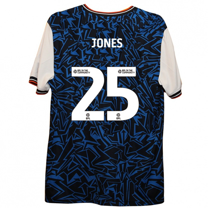 Danxen Mujer Camiseta Isaiah Jones #25 Azul Negro Blanco 2ª Equipación 2025/26 La Camisa