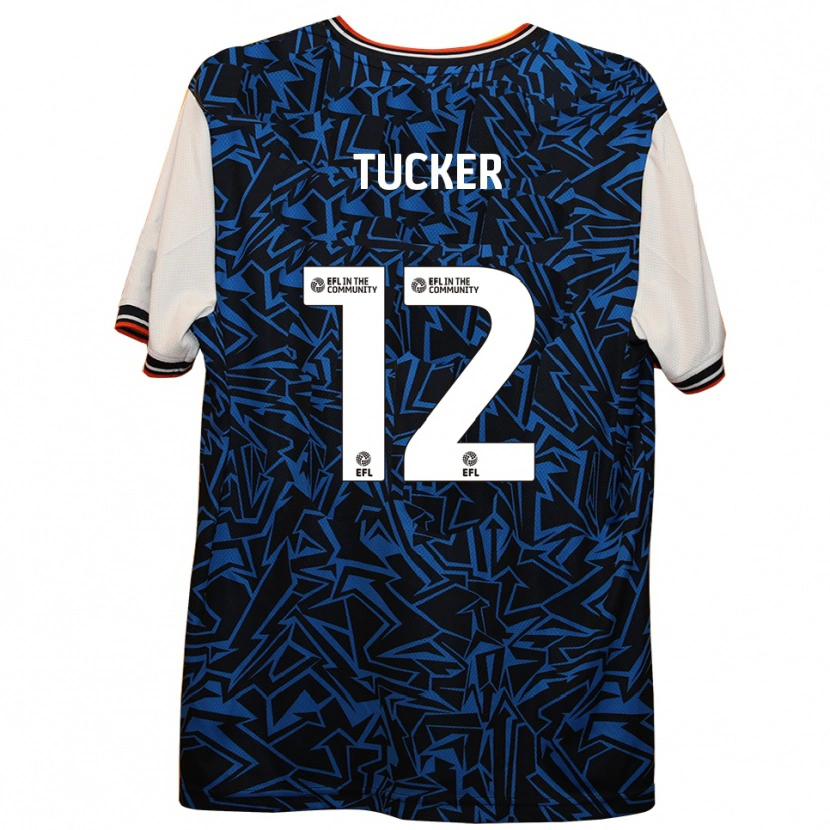 Danxen Mujer Camiseta Nancy Tucker #12 Azul Negro Blanco 2ª Equipación 2025/26 La Camisa