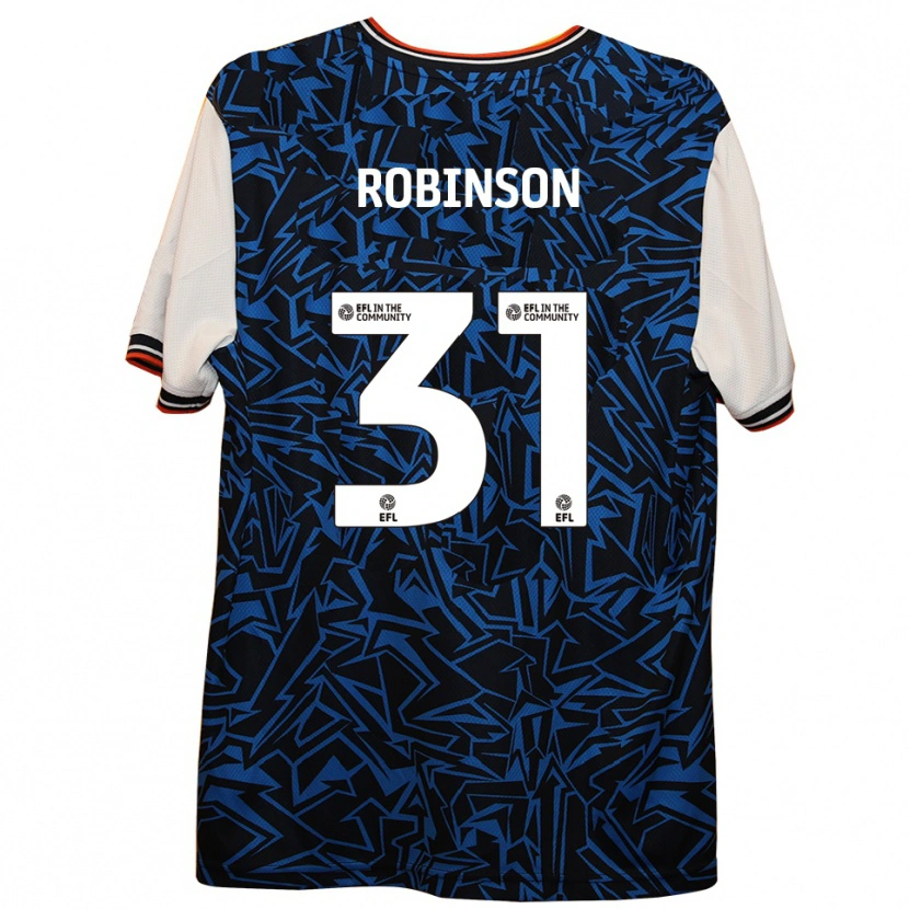 Danxen Mujer Camiseta Leah Robinson #31 Azul Negro Blanco 2ª Equipación 2025/26 La Camisa