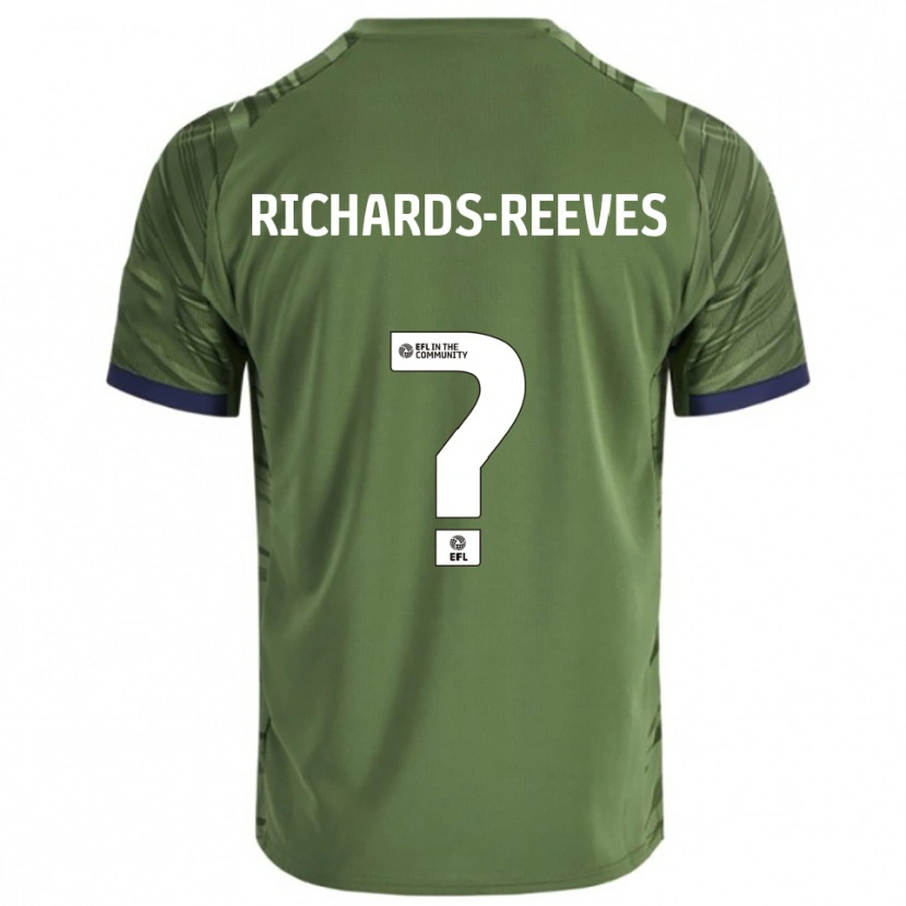 Danxen Mujer Camiseta Phoebe Richards-Reeves #0 Verde Blanco 2ª Equipación 2025/26 La Camisa