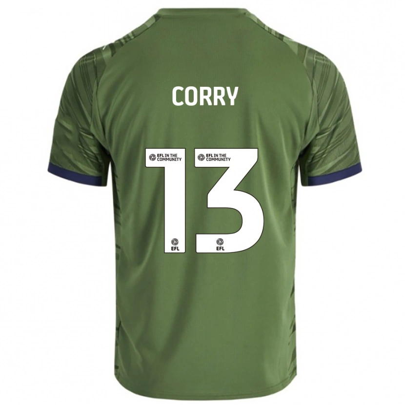 Danxen Mujer Camiseta Neive Corry #13 Verde Blanco 2ª Equipación 2025/26 La Camisa