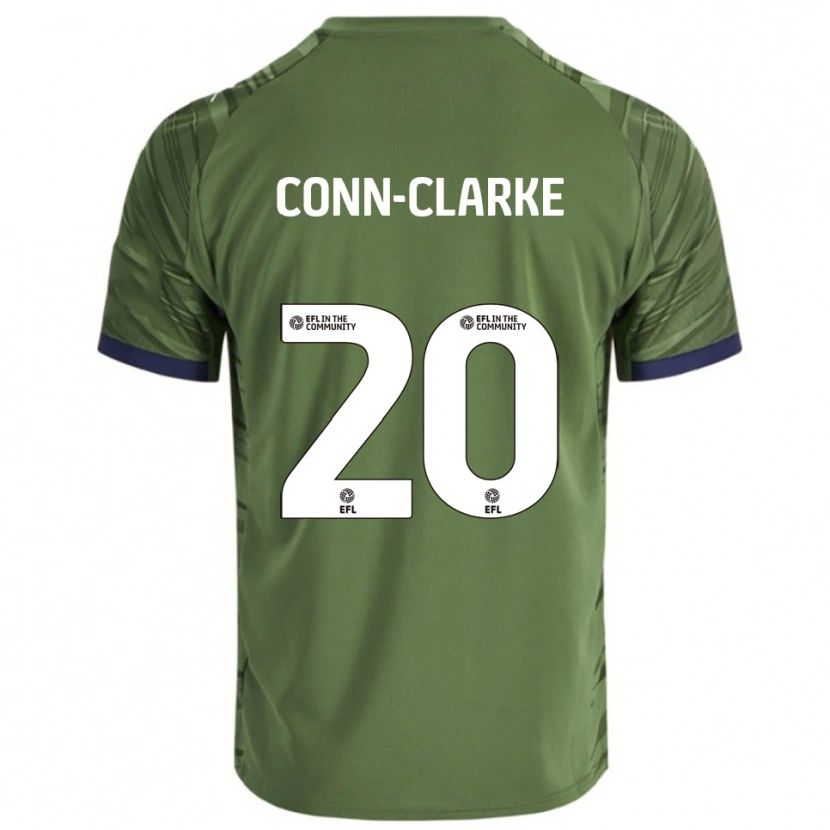 Danxen Mujer Camiseta Chris Conn-Clarke #20 Verde Blanco 2ª Equipación 2025/26 La Camisa