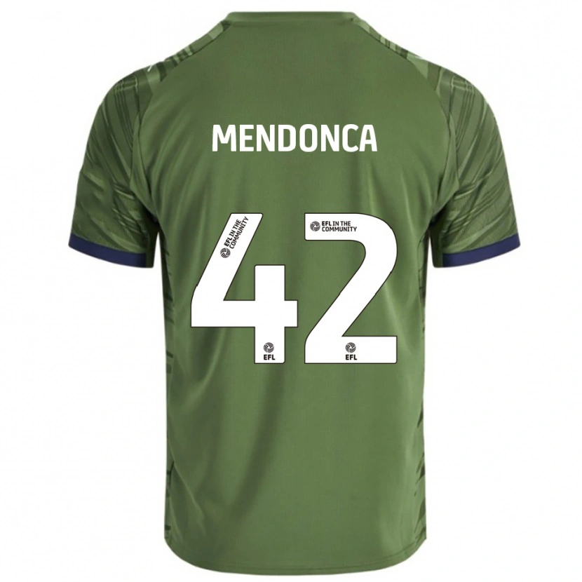 Danxen Mujer Camiseta Lucca Mendonca #42 Verde Blanco 2ª Equipación 2025/26 La Camisa