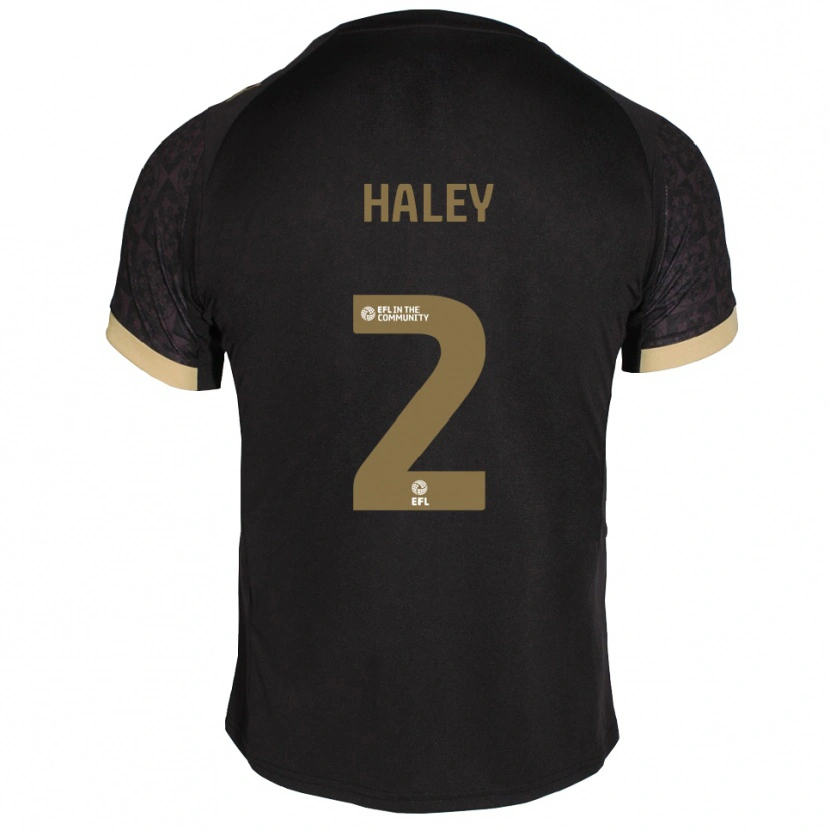 Danxen Mujer Camiseta Toby Haley #2 Negro Dorado 2ª Equipación 2025/26 La Camisa