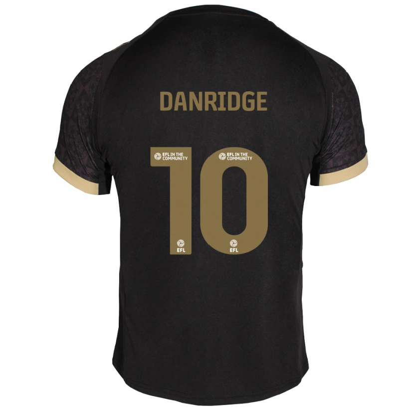 Danxen Mujer Camiseta Rebecca Danridge #10 Negro Dorado 2ª Equipación 2025/26 La Camisa