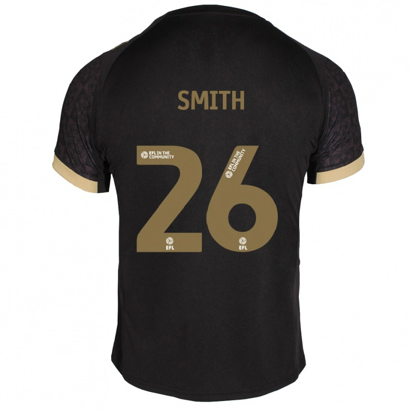 Danxen Mujer Camiseta Caitlin Smith #26 Negro Dorado 2ª Equipación 2025/26 La Camisa