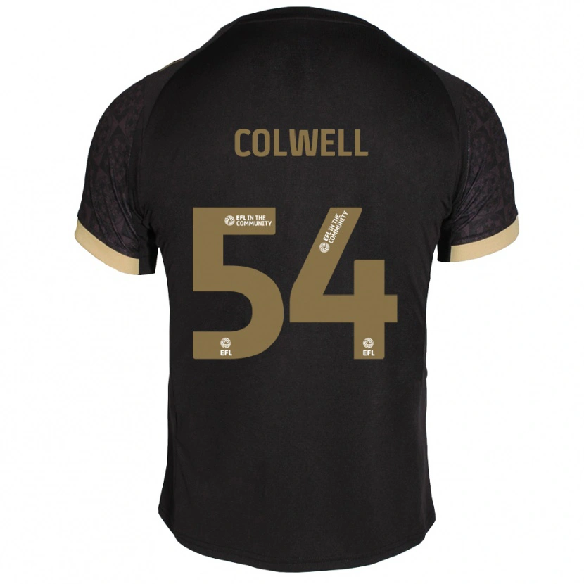 Danxen Mujer Camiseta Lewis Colwell #54 Negro Dorado 2ª Equipación 2025/26 La Camisa