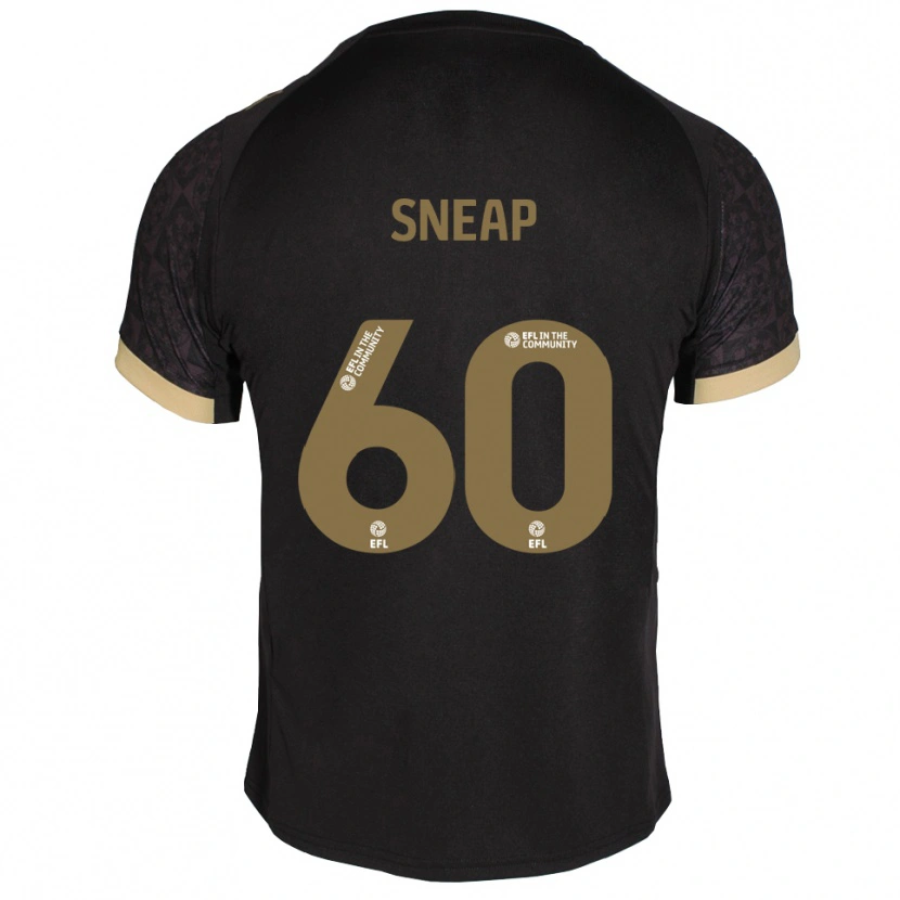 Danxen Mujer Camiseta Harley Sneap #60 Negro Dorado 2ª Equipación 2025/26 La Camisa