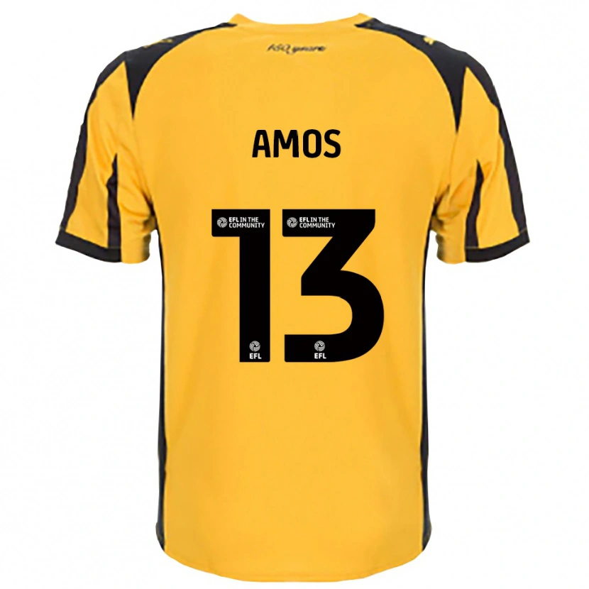 Danxen Mujer Camiseta Ben Amos #13 Naranja Negro 2ª Equipación 2025/26 La Camisa